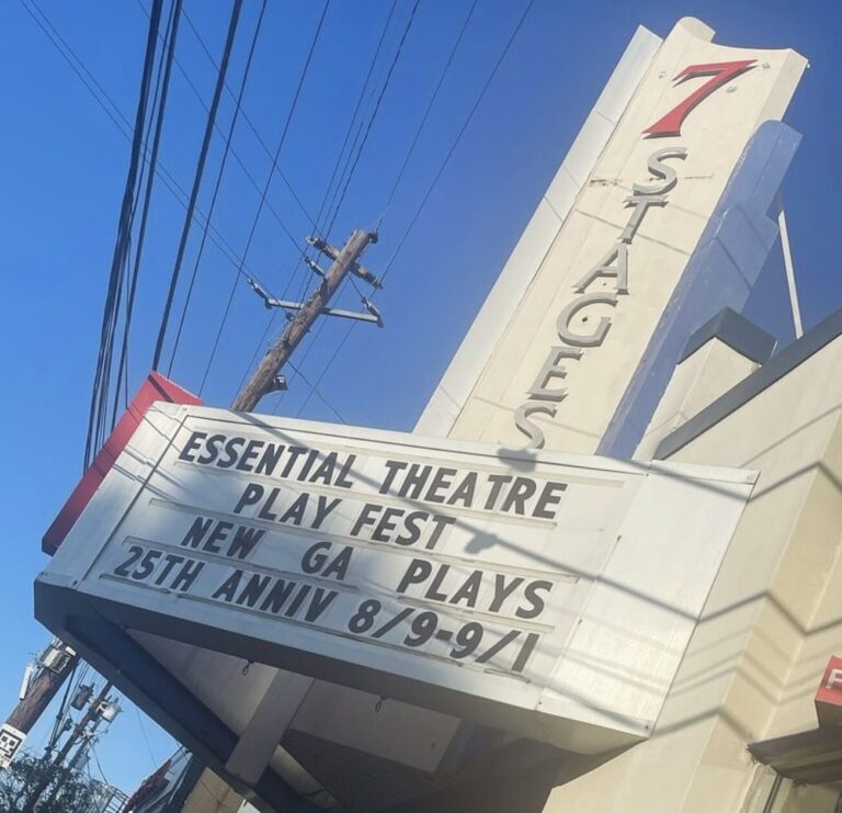 Marquee at 7 stages show the play festival.